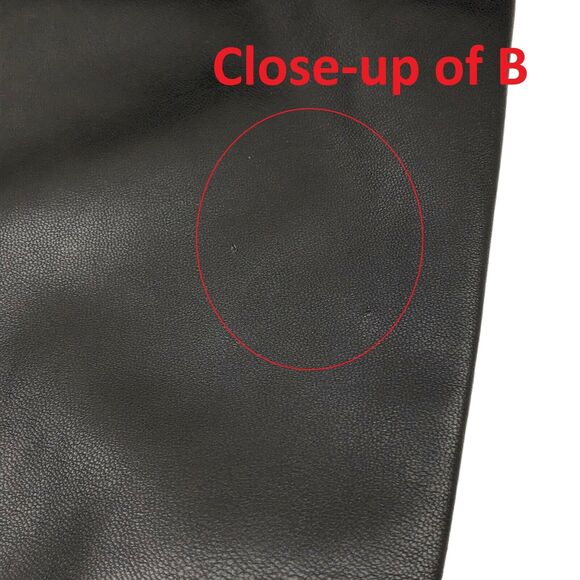 Bebe Black Faux Leather Pants High Rise Womens Medium New Flawed - Picture 10 of 10